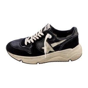 Golden Goose Black and Cream Sneakers